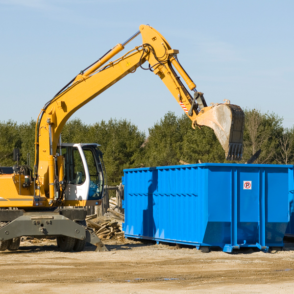 can i choose the location where the residential dumpster will be placed in McBain Michigan